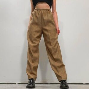 Leslie Fay gold high waisted pants